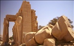 The "Ozymandias Collossus", Ramesseum, Luxor, Egypt